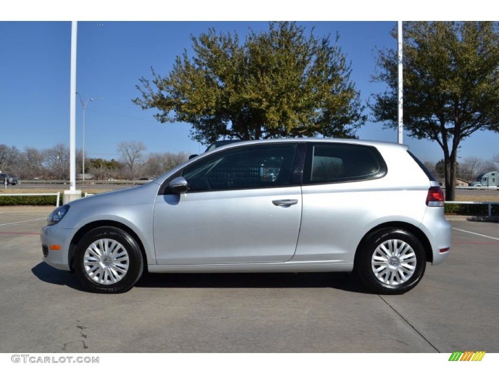 2010 Golf 2 Door - Reflex Silver Metallic / Titan Black photo #2