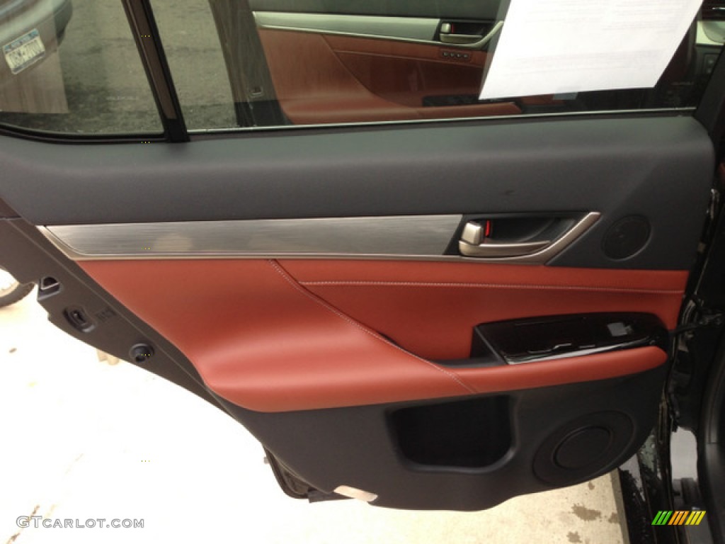 2013 Lexus GS 350 AWD F Sport Cabernet Door Panel Photo #76021653