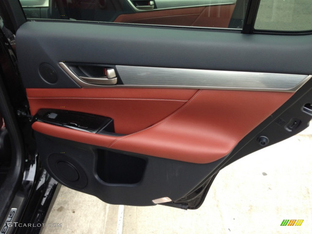 2013 Lexus GS 350 AWD F Sport Cabernet Door Panel Photo #76021722