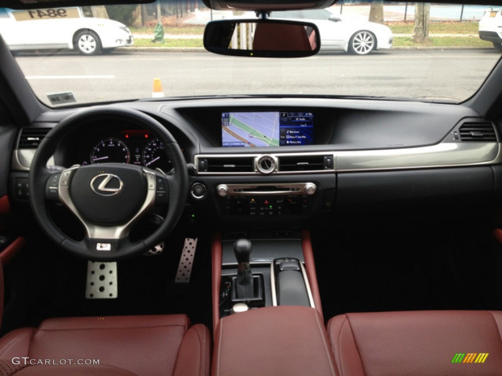 2013 Lexus GS 350 AWD F Sport Cabernet Dashboard Photo #76021755