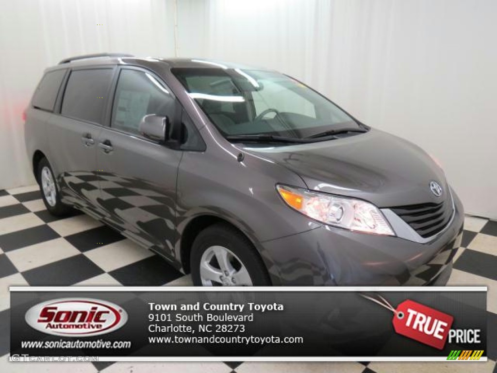 2012 Sienna LE - Predawn Gray Mica / Light Gray photo #1