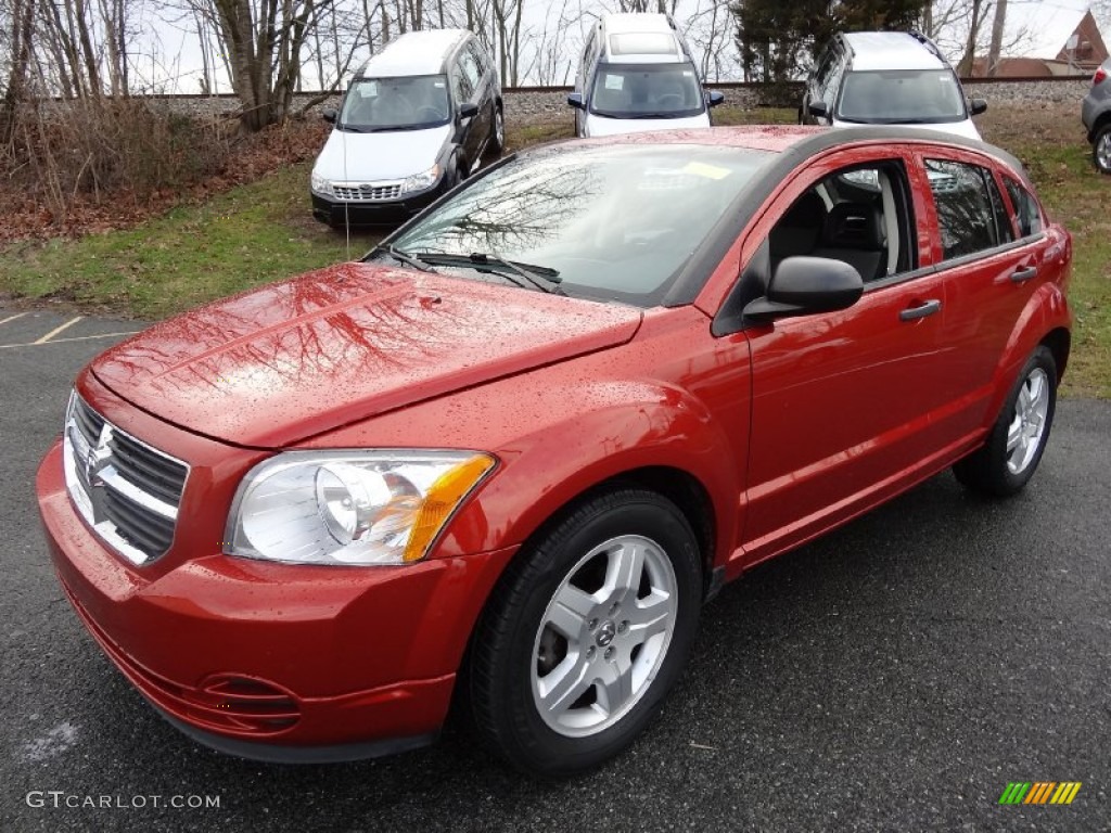 Sunburst Orange Pearl 2008 Dodge Caliber SXT Exterior Photo #76022007