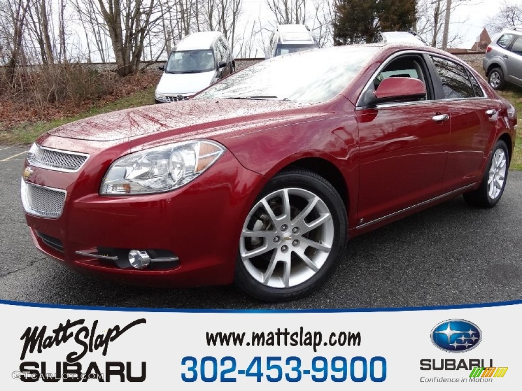 2010 Malibu LTZ Sedan - Red Jewel Tintcoat / Ebony photo #1