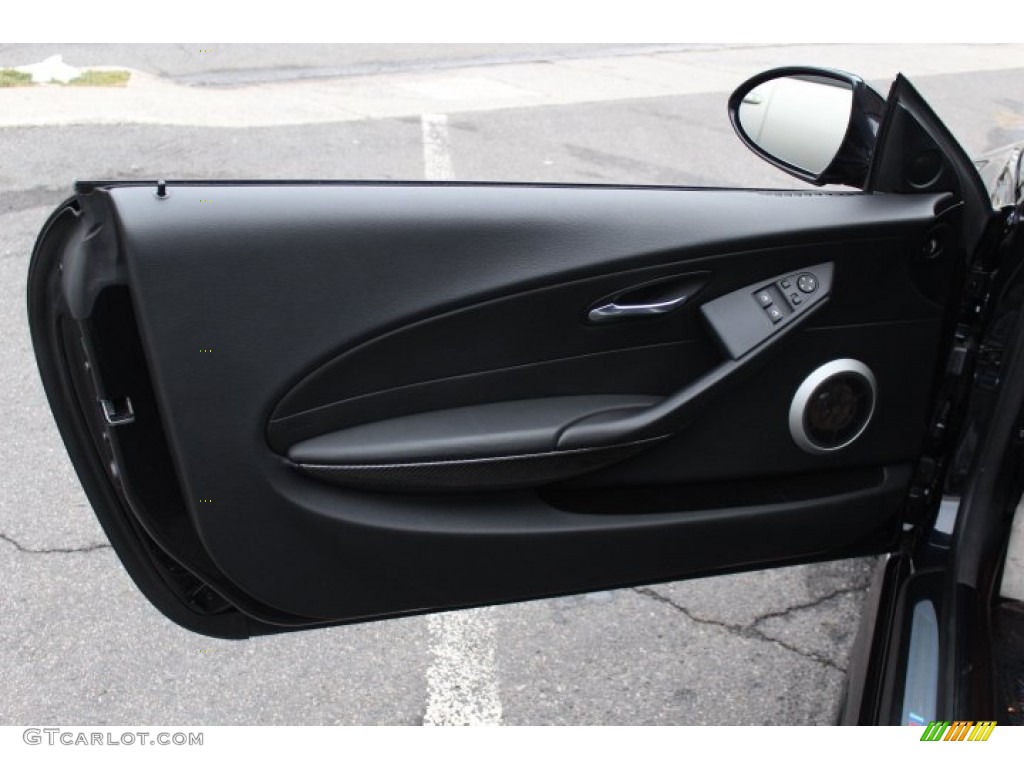 2010 BMW M6 Coupe Black Door Panel Photo #76023999