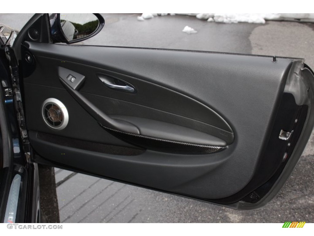 2010 BMW M6 Coupe Black Door Panel Photo #76024176