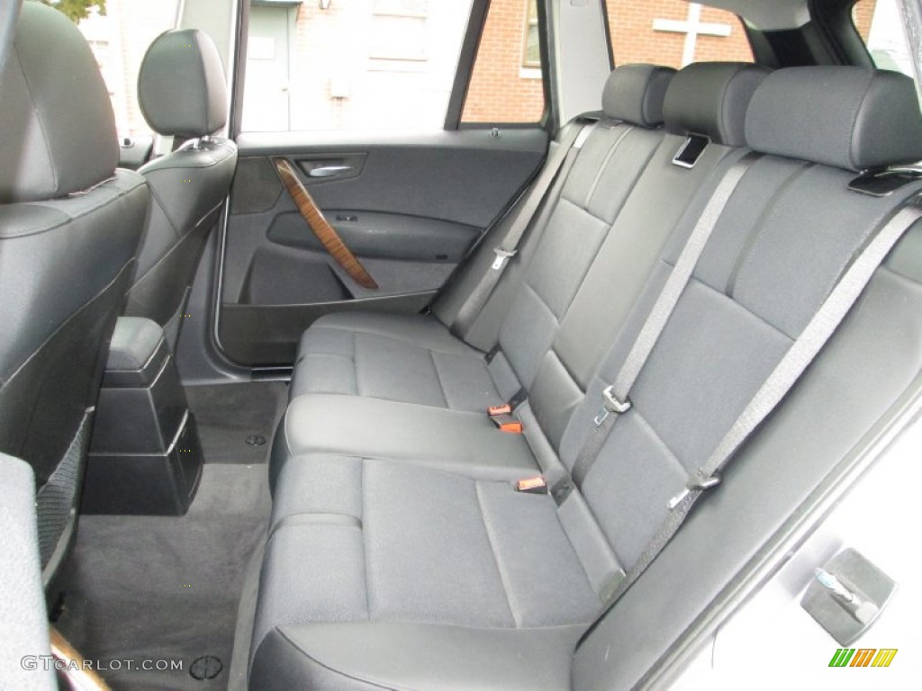 Black Interior 2005 BMW X3 3.0i Photo #76024266