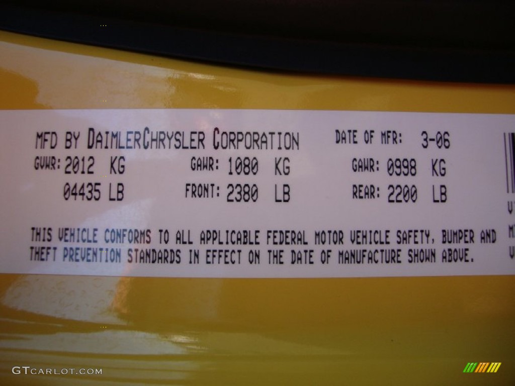 2007 Caliber SXT - Solar Yellow / Pastel Slate Gray photo #25