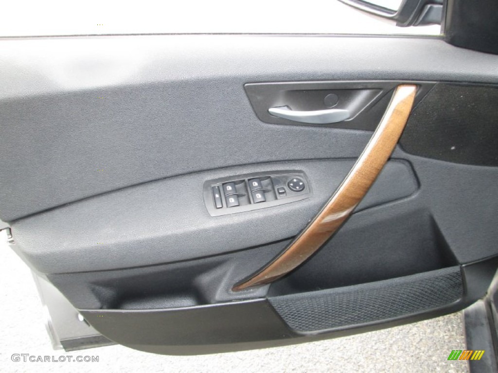 2005 BMW X3 3.0i Black Door Panel Photo #76024452