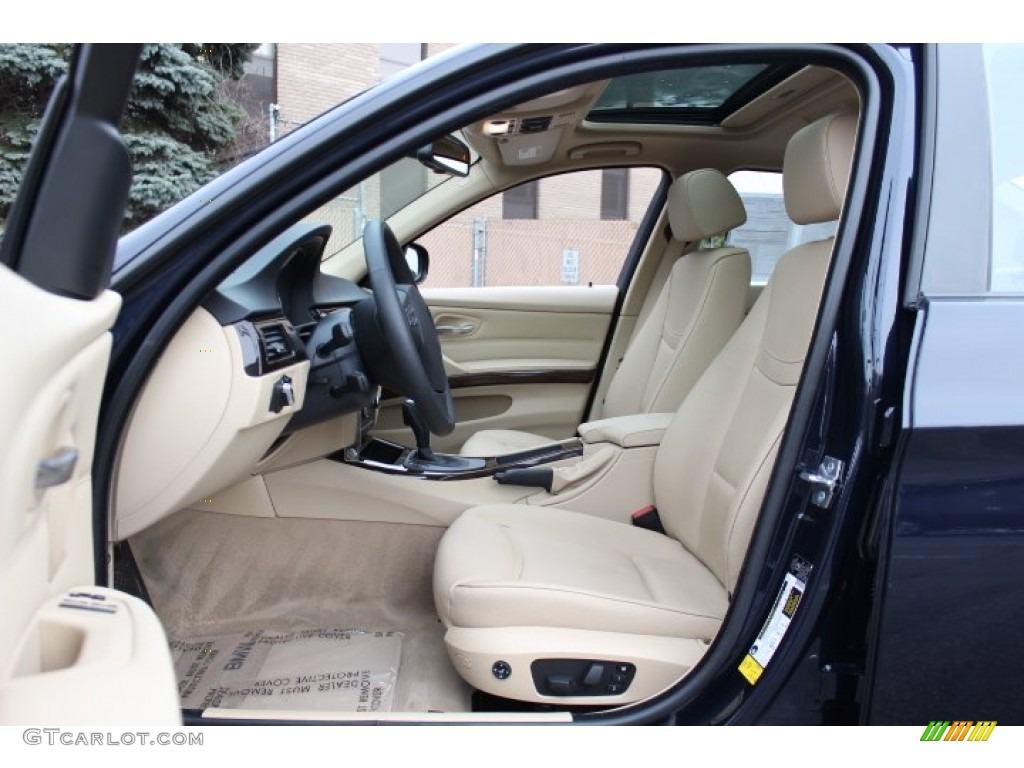 2010 3 Series 328i xDrive Sedan - Monaco Blue Metallic / Beige Dakota Leather photo #11