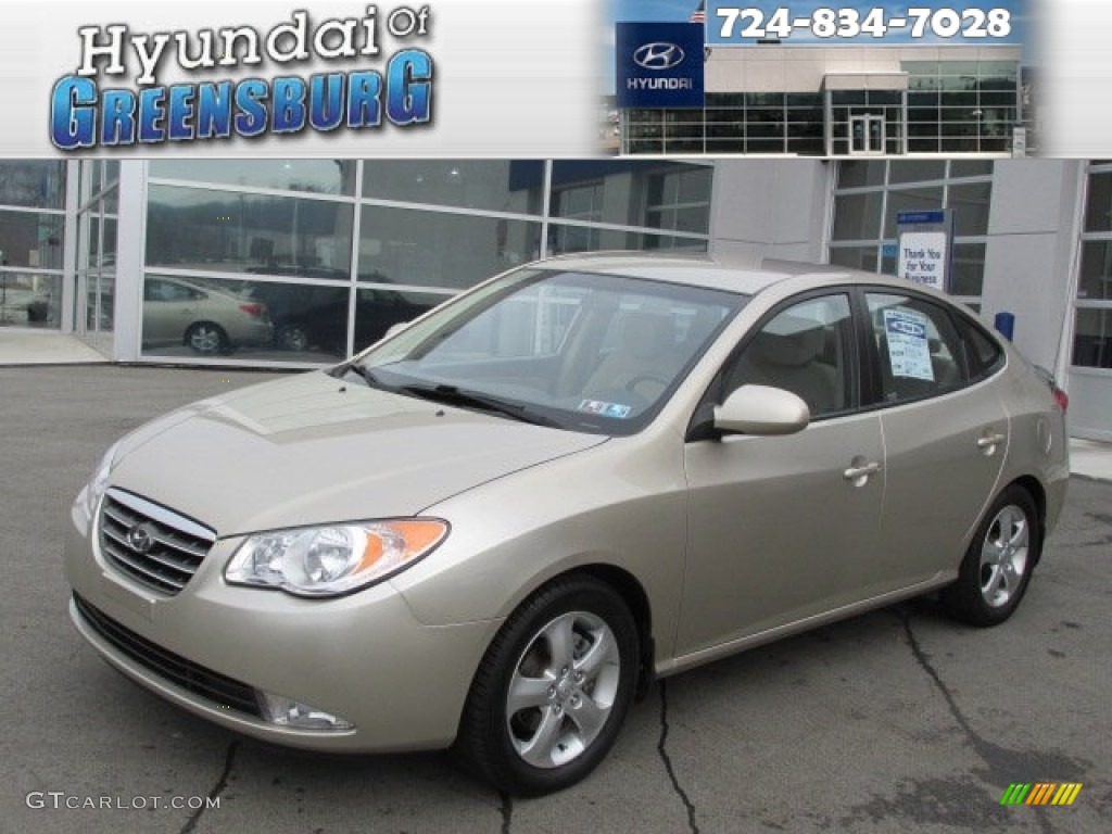 2007 Elantra GLS Sedan - Laguna Sand Beige / Beige photo #1