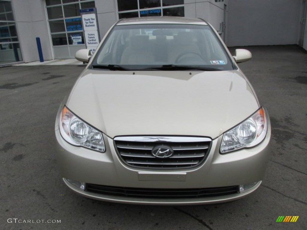 2007 Elantra GLS Sedan - Laguna Sand Beige / Beige photo #4