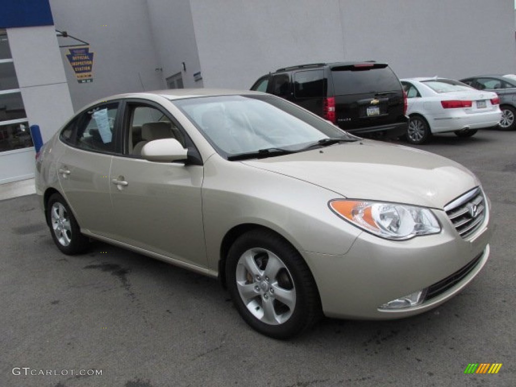 2007 Elantra GLS Sedan - Laguna Sand Beige / Beige photo #5