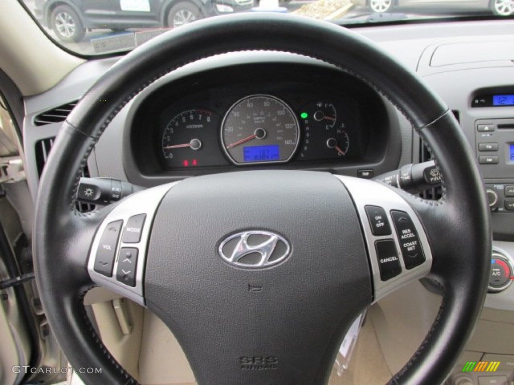 2007 Elantra GLS Sedan - Laguna Sand Beige / Beige photo #17