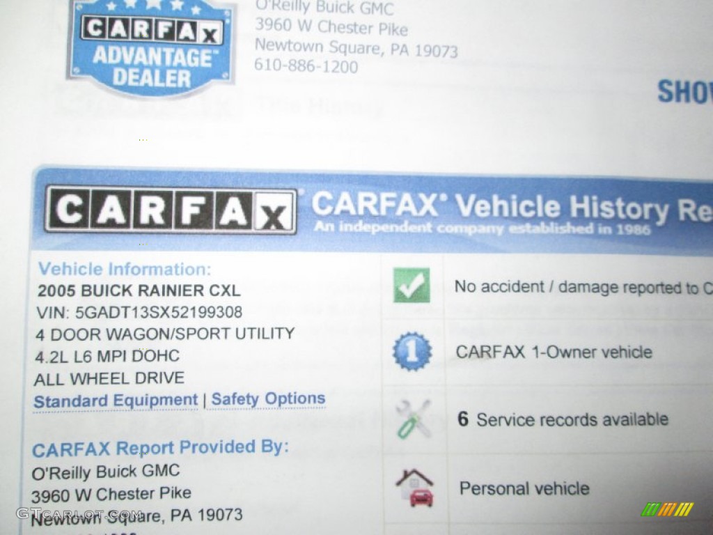 2005 Rainier CXL AWD - Frost White / Gray photo #31