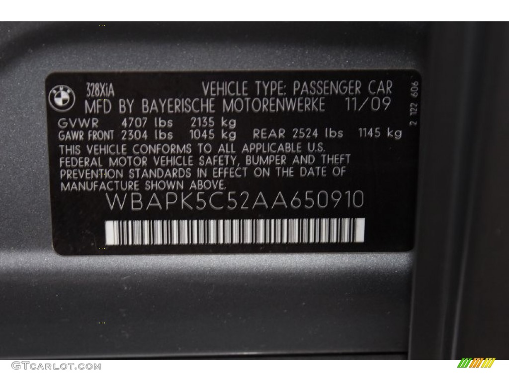 2010 3 Series 328i xDrive Sedan - Space Gray Metallic / Oyster/Black Dakota Leather photo #33