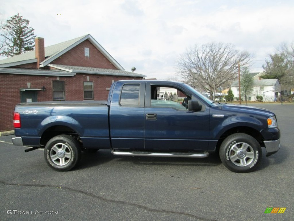 2006 F150 XLT SuperCab 4x4 - True Blue Metallic / Medium/Dark Flint photo #9