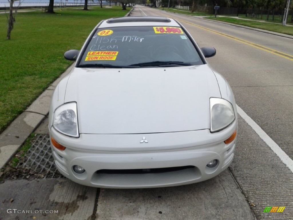2003 Eclipse GTS Coupe - Dover White Pearl / Midnight photo #16