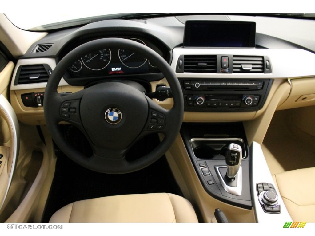 2013 BMW 3 Series 328i xDrive Sedan Venetian Beige Dashboard Photo #76030305