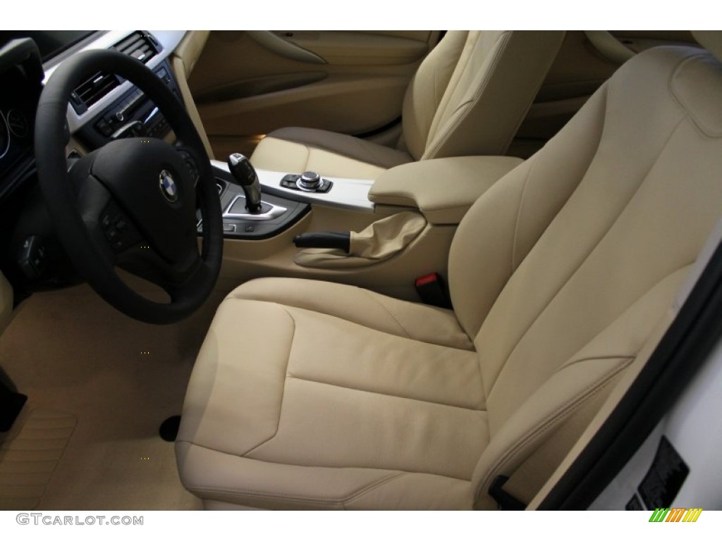 2013 3 Series 328i xDrive Sedan - Alpine White / Venetian Beige photo #9