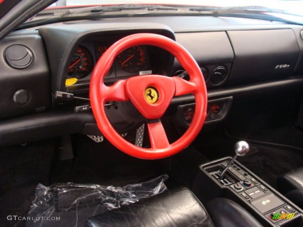 1995 Ferrari F512 M Standard F512 M Model Nero Dashboard Photo #76030488