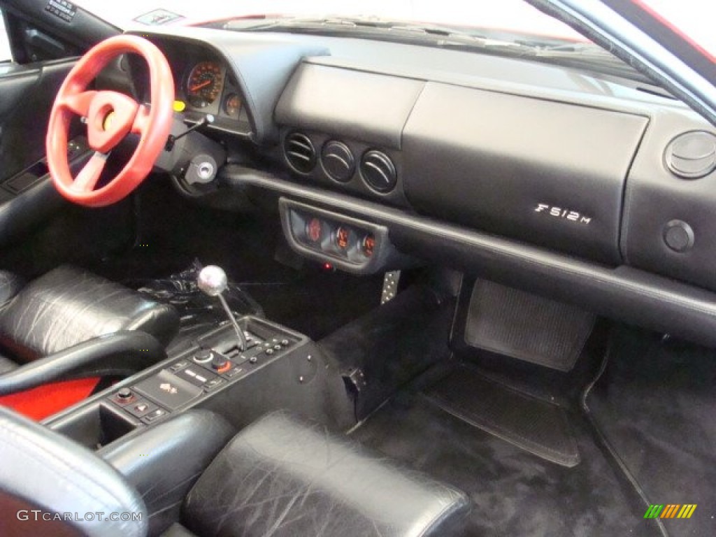 1995 Ferrari F512 M Standard F512 M Model Nero Dashboard Photo #76030524