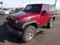 Deep Cherry Red Crystal Pearl 2013 Jeep Wrangler Rubicon 4x4 Exterior