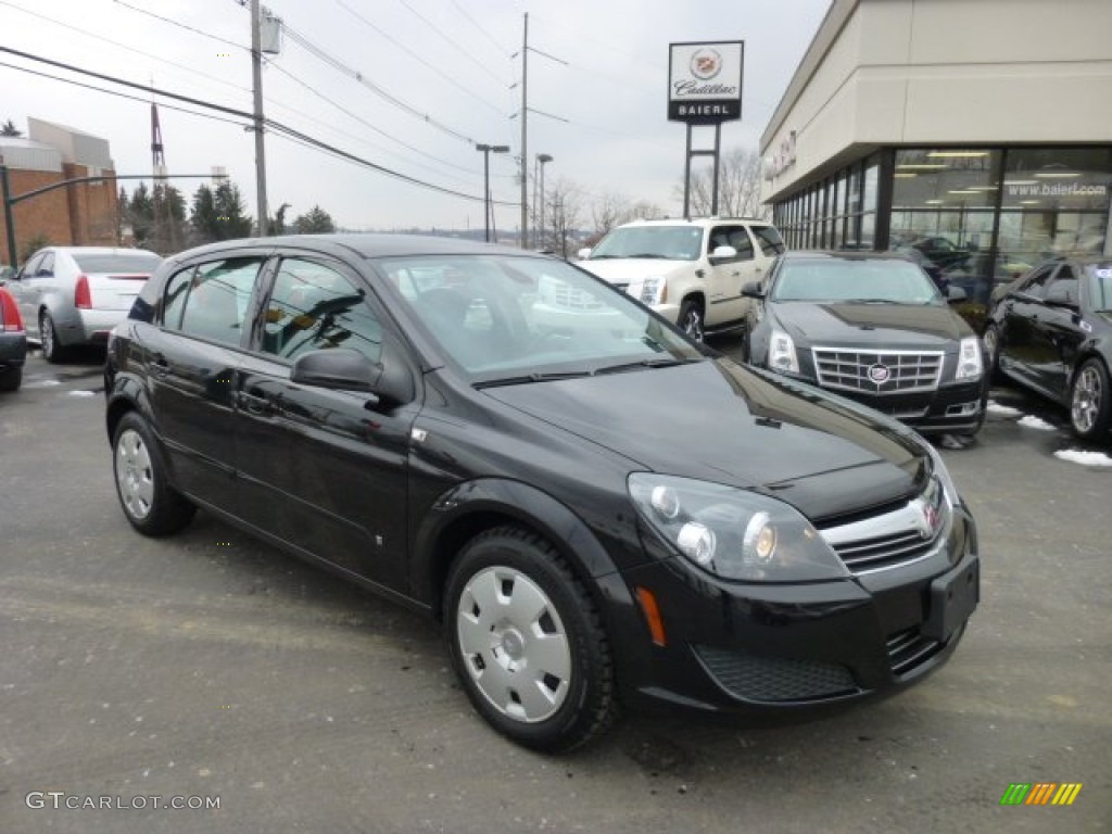 2008 Astra XE Sedan - Black Sapphire / Charcoal photo #1