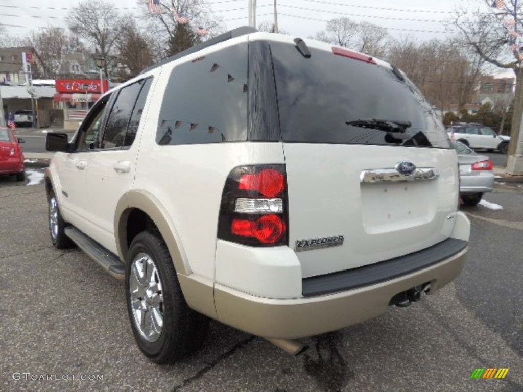 2008 Explorer Eddie Bauer 4x4 - White Suede / Camel photo #10