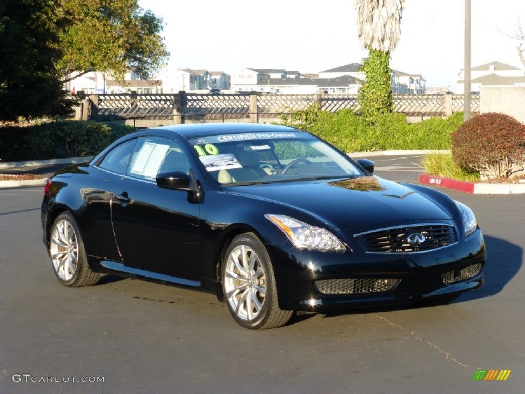 2010 G 37 Convertible - Obsidian Black / Wheat photo #1