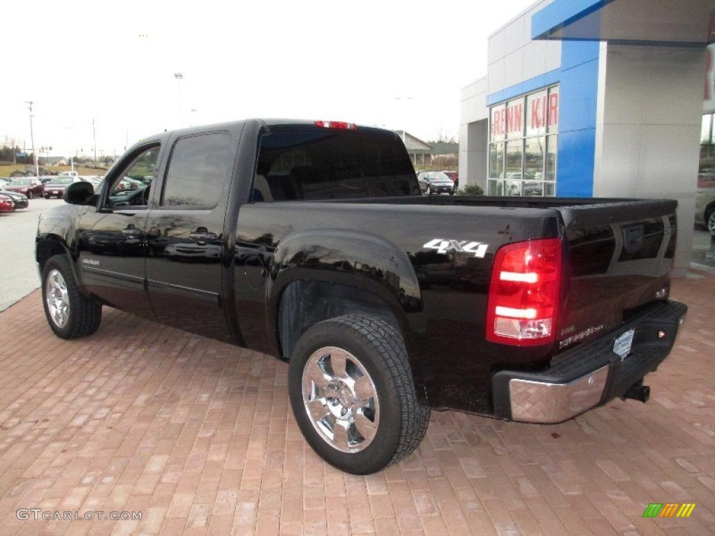 2010 Sierra 1500 SLT Crew Cab 4x4 - Onyx Black / Ebony photo #2