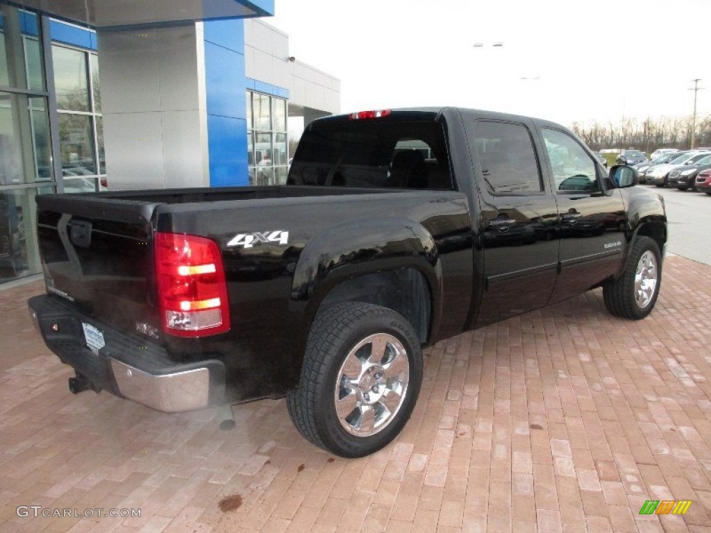2010 Sierra 1500 SLT Crew Cab 4x4 - Onyx Black / Ebony photo #12