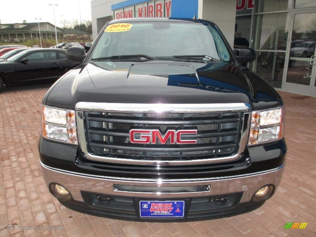 2010 Sierra 1500 SLT Crew Cab 4x4 - Onyx Black / Ebony photo #15