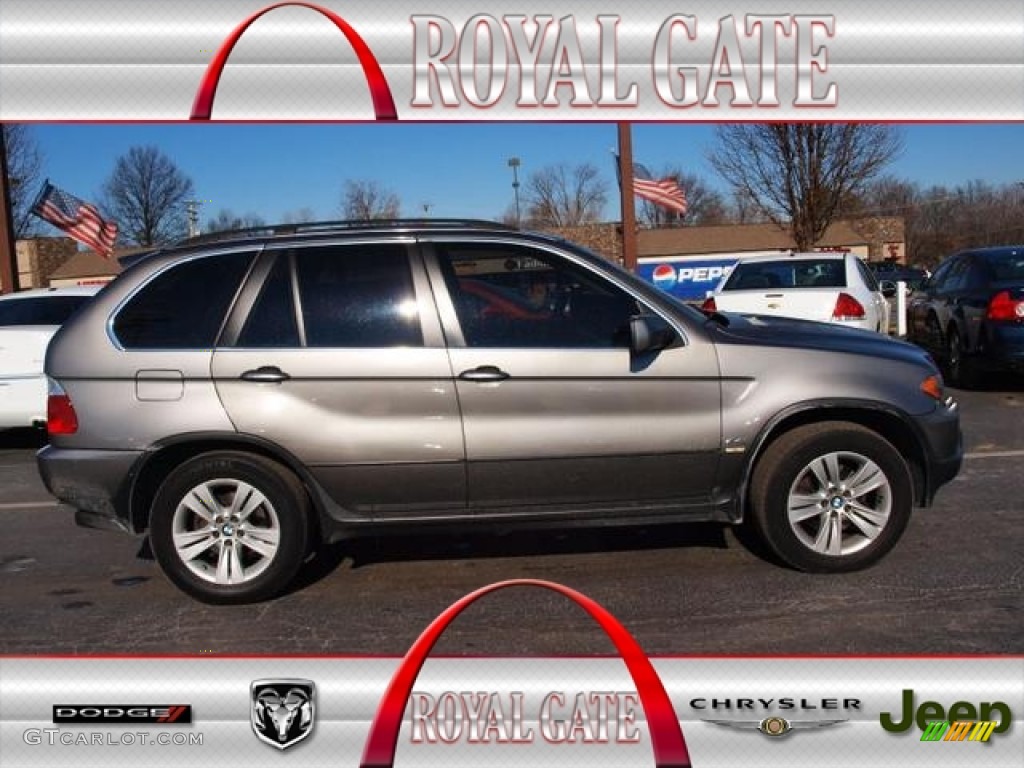 2006 X5 4.4i - Stratus Grey Metallic / Black photo #1