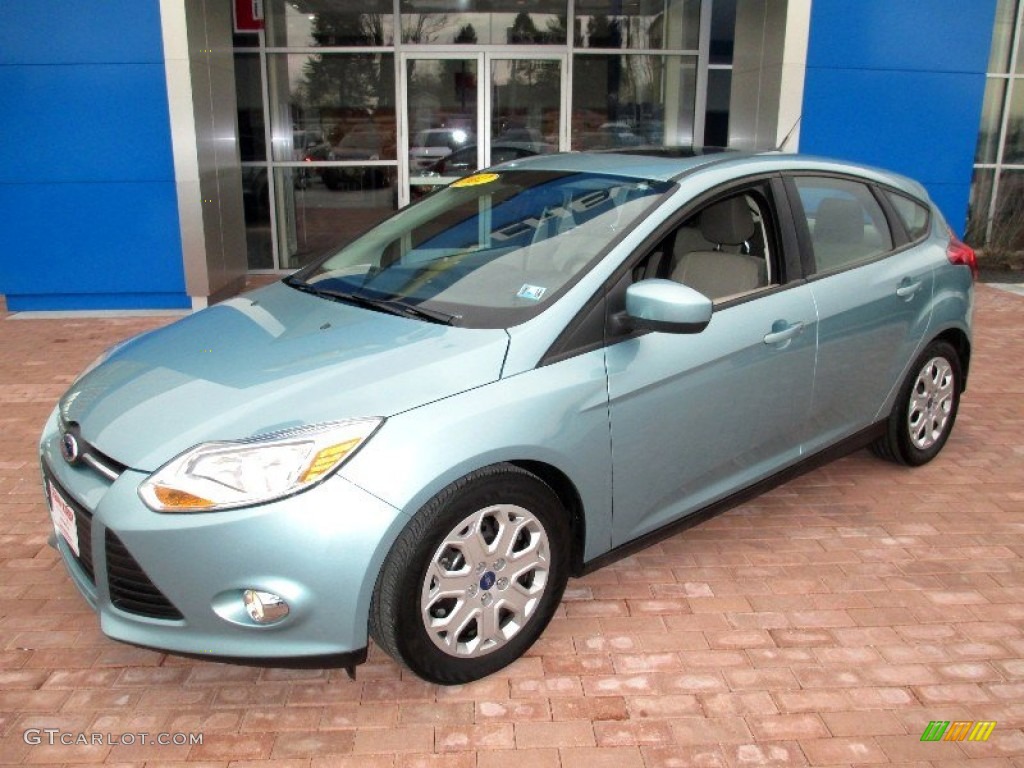 Frosted Glass Metallic 2012 Ford Focus SE 5-Door Exterior Photo #76034393