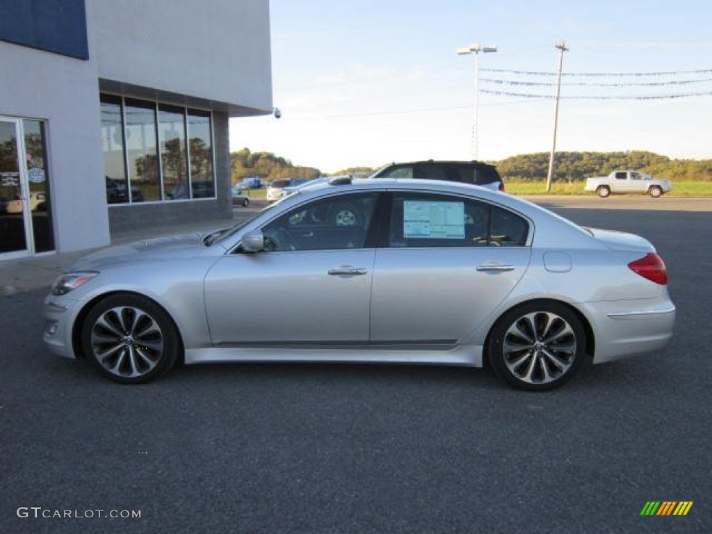 Platinum Silver Metallic 2012 Hyundai Genesis 5.0 R Spec Sedan Exterior Photo #76034400