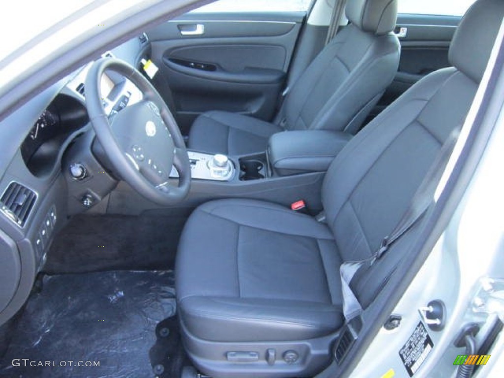 Jet Black Interior 2012 Hyundai Genesis 5.0 R Spec Sedan Photo #76034545