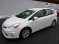 2012 Blizzard White Pearl Toyota Prius v Two Hybrid  photo #2