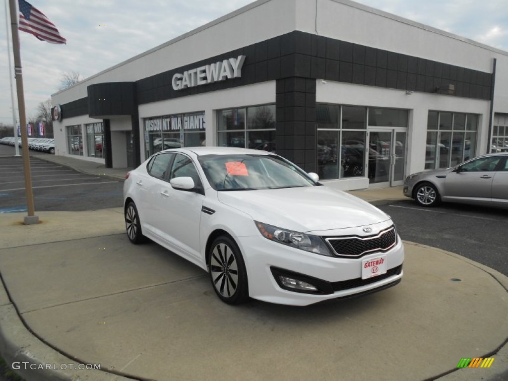 2013 Optima SX - Snow White Pearl / Black photo #3