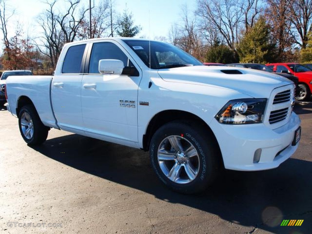Bright White 2013 Ram 1500 Sport Quad Cab 4x4 Exterior Photo #76038807