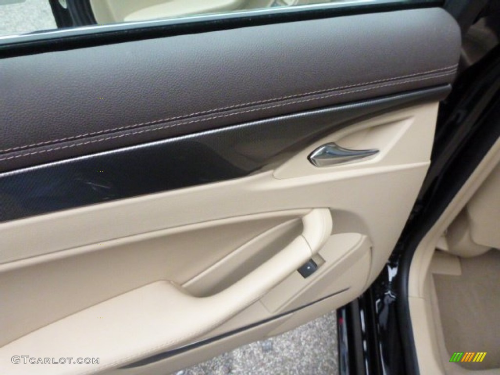 2011 Cadillac CTS 4 3.6 AWD Sedan Cashmere/Cocoa Door Panel Photo #76038878