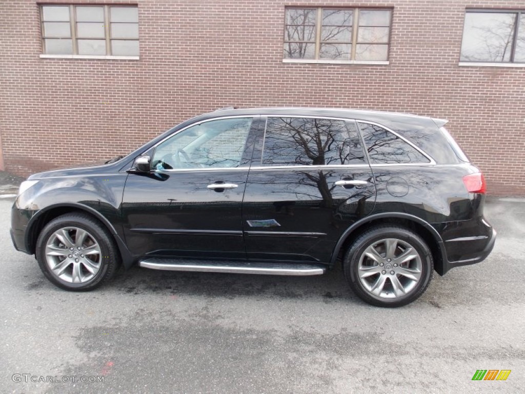 Crystal Black Pearl 2010 Acura MDX Advance Exterior Photo #76040415