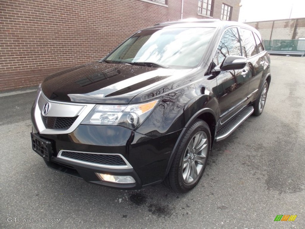 Crystal Black Pearl 2010 Acura MDX Advance Exterior Photo #76040432