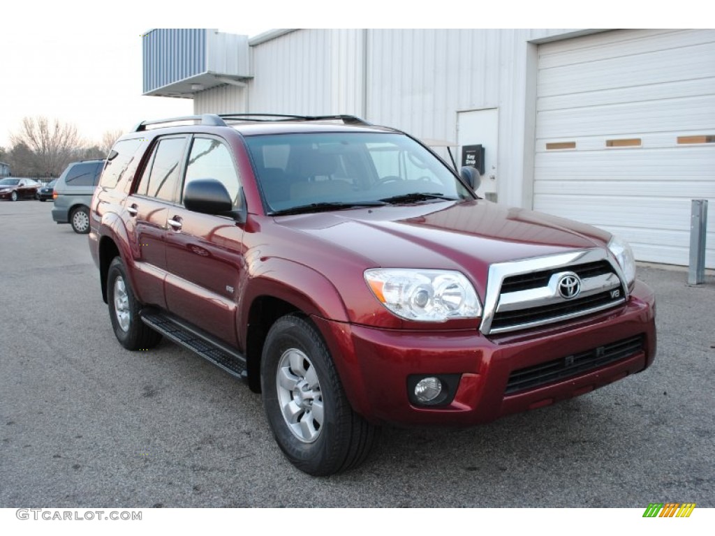 2007 4Runner SR5 - Salsa Red Pearl / Taupe photo #6