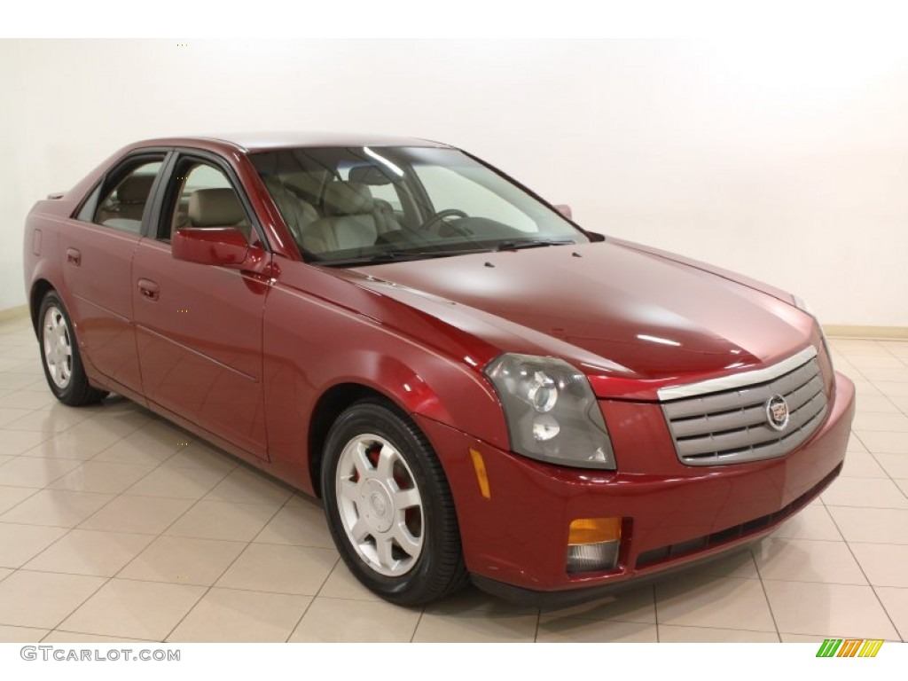 2004 CTS Sedan - Red Line / Light Neutral photo #1