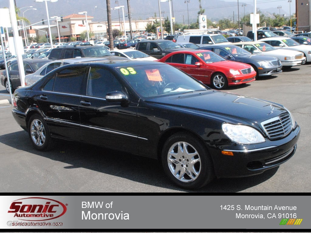 2003 S 430 Sedan - Black / Charcoal photo #1