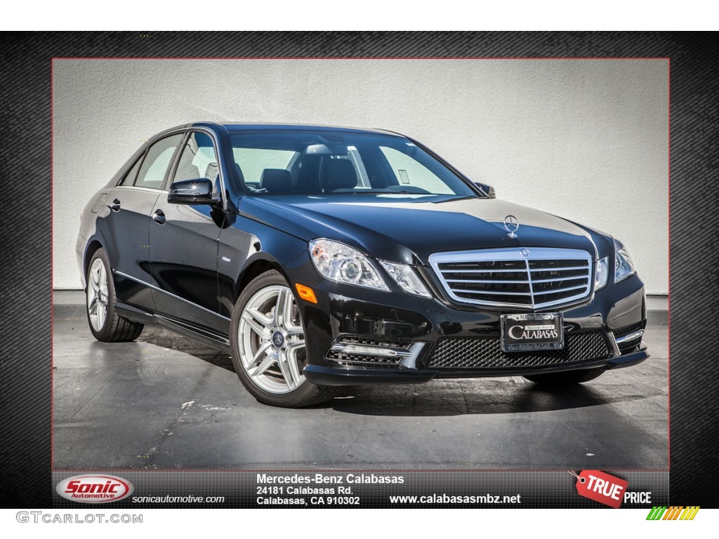 2013 E 350 Sedan - Black / Black photo #1