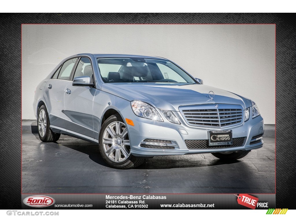 2013 E 350 Sedan - Diamond Silver Metallic / Black photo #1