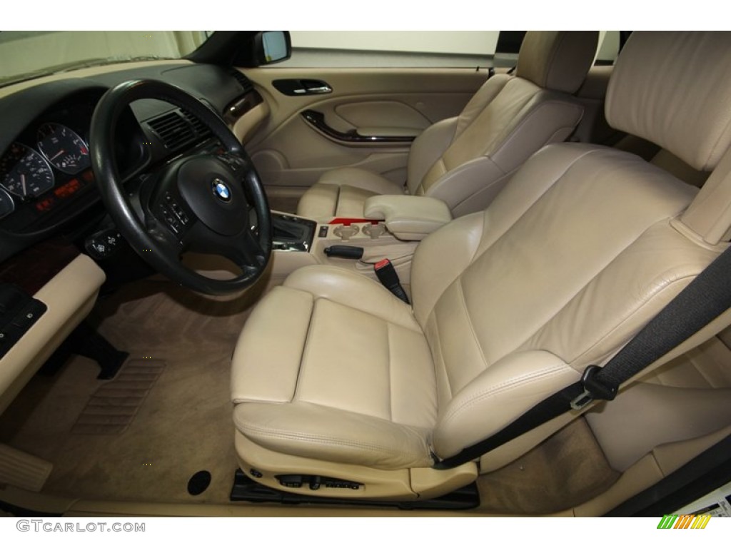 Sand Interior 2005 BMW 3 Series 330i Convertible Photo #76043376