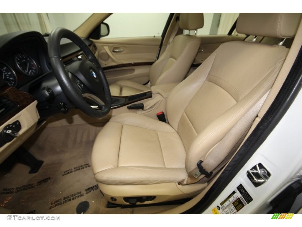 2009 3 Series 335i Sedan - Alpine White / Beige photo #3