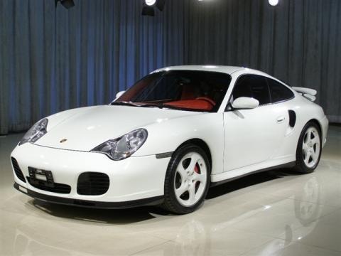 2001 Porsche 911 Turbo. White Porsche 911 in 2001
